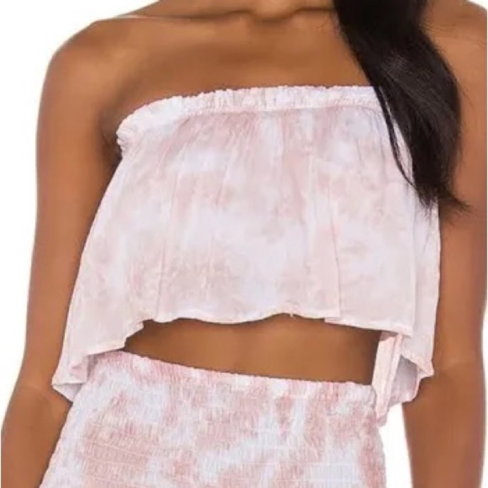 Tiare Hawaii Flutter Crop Top *IN COLORFUL TIE DYE*